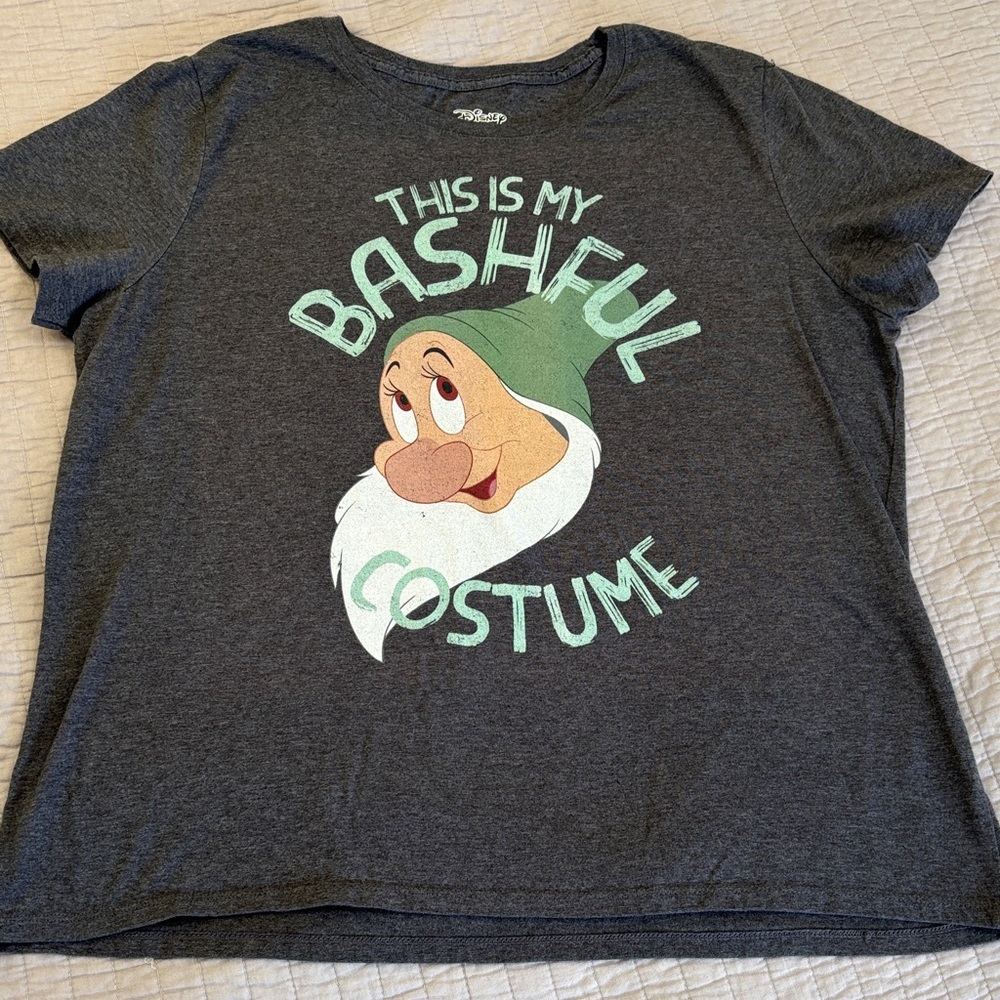Disney Snow White Bashful "This Is My Bashful Costume" Graphic Tee - Size XL